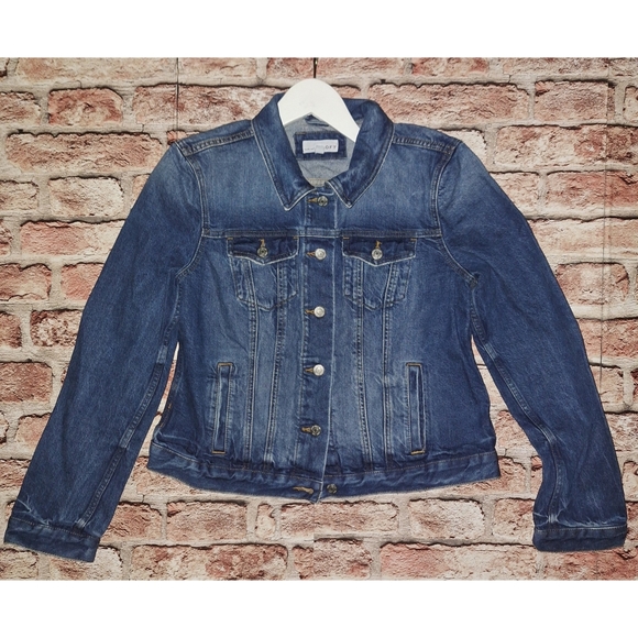 Loft | Made and Loved | Classic Blue Stone-Washed Material Jean Jacket - Picture 4 of 16